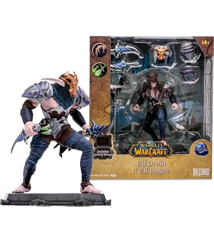 Amazon.com: McFarlane Toys - World of Warcraft Elf: Druid/Rogue